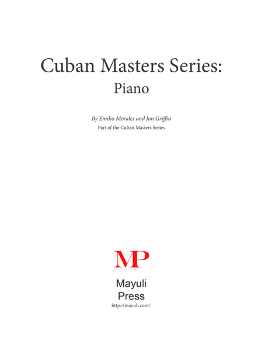 Cuban Masters Series - The Cuban Piano Piano Method scores gallery preview page 1