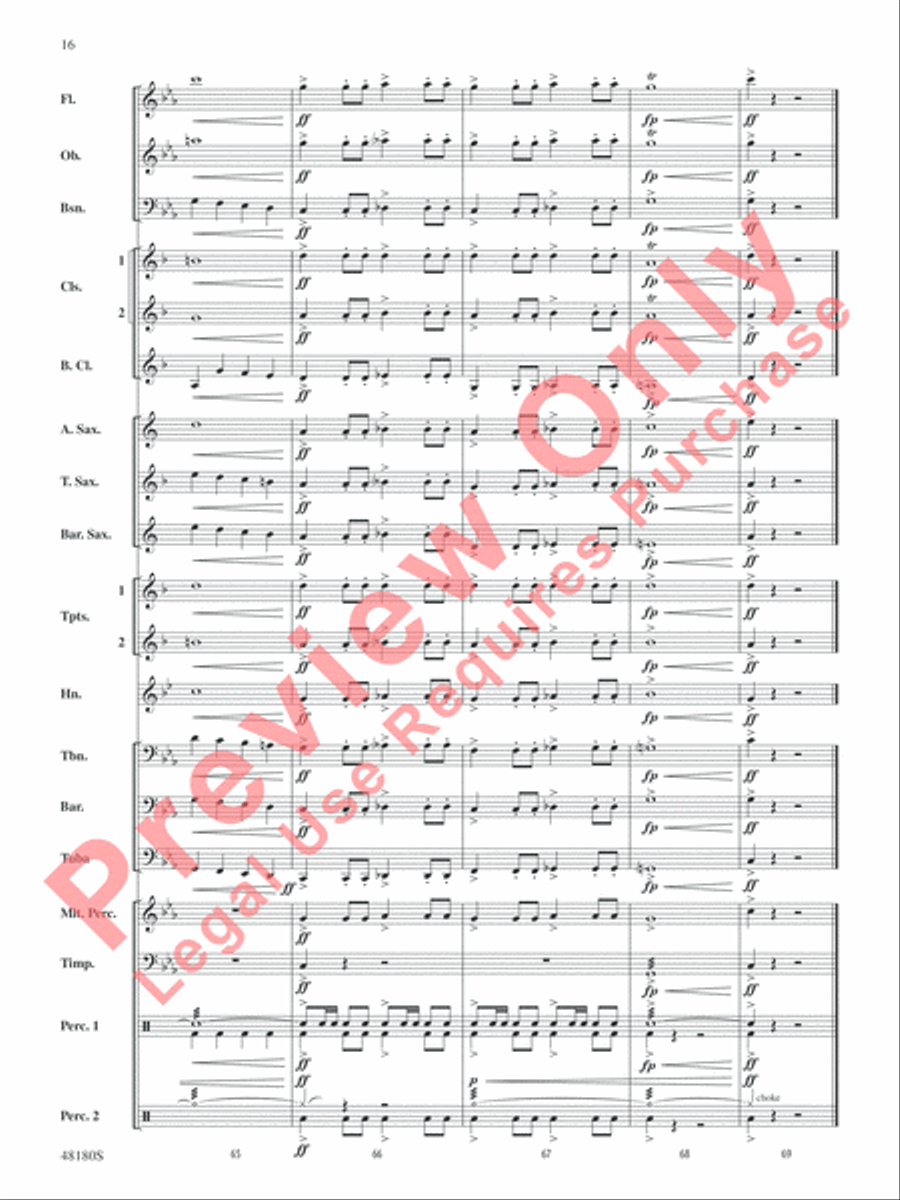 Astronomica Concert Band scores gallery preview page 17