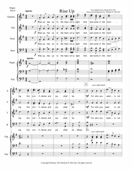 Rise Up(SATB choir+organ only) image number null