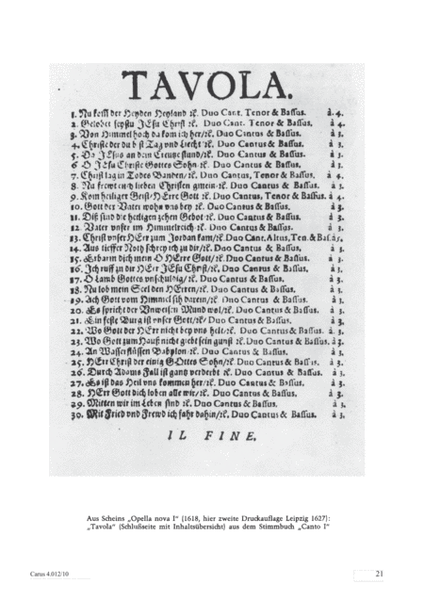 Opella Nova I. Teil 1618
