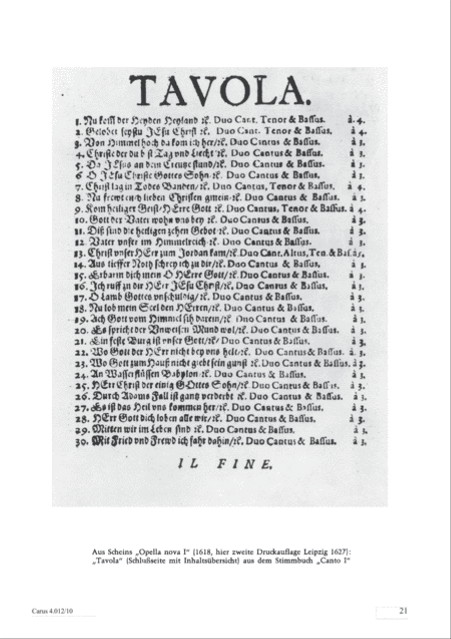 Opella Nova I. Teil 1618 Opella Nova I. Teil 1618 Collection / Songbook scores gallery preview page 22