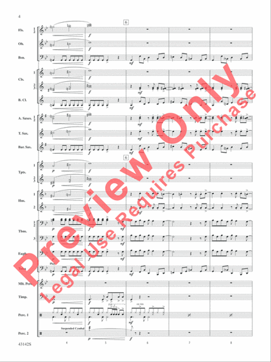 The Doors on Tour Concert Band scores gallery preview page 5