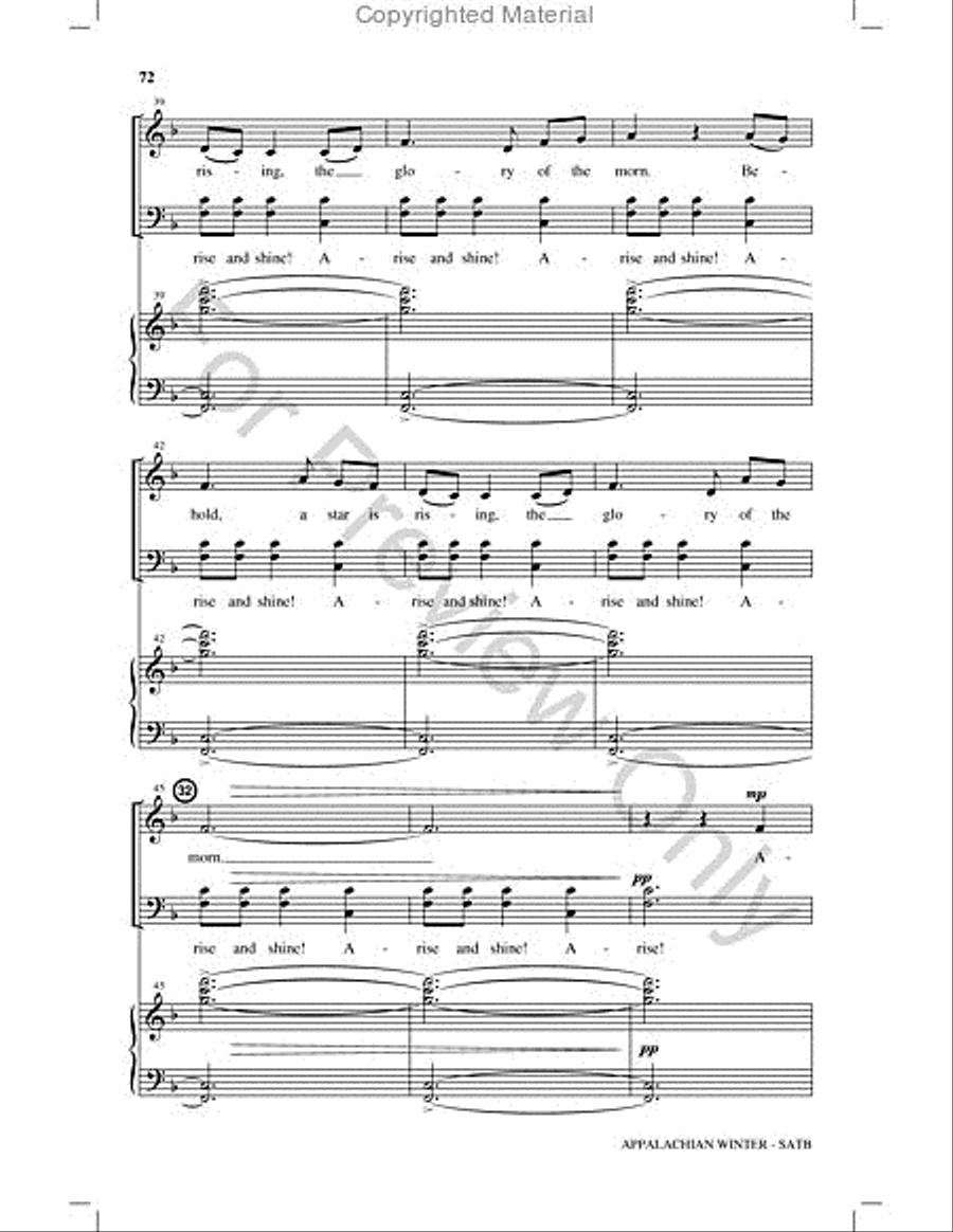 Appalachian Winter Choir scores gallery preview page 71