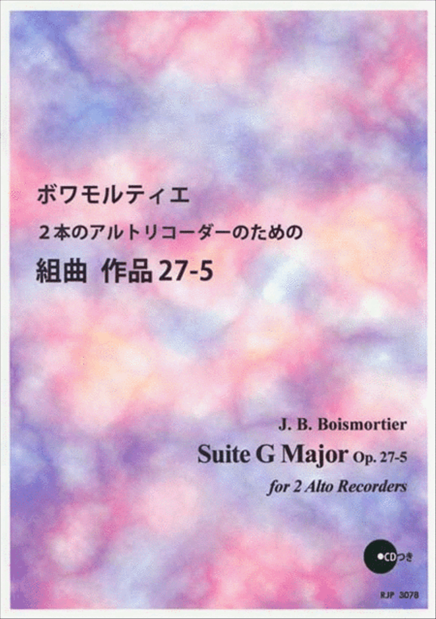 Suite G Major, Op. 27-5 Alto Recorder scores gallery preview page 1