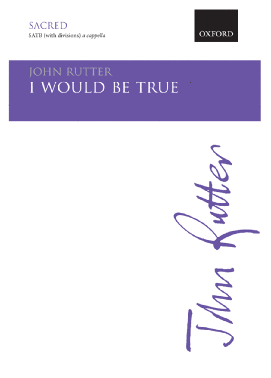 I would be true Divisi scores gallery preview page 1