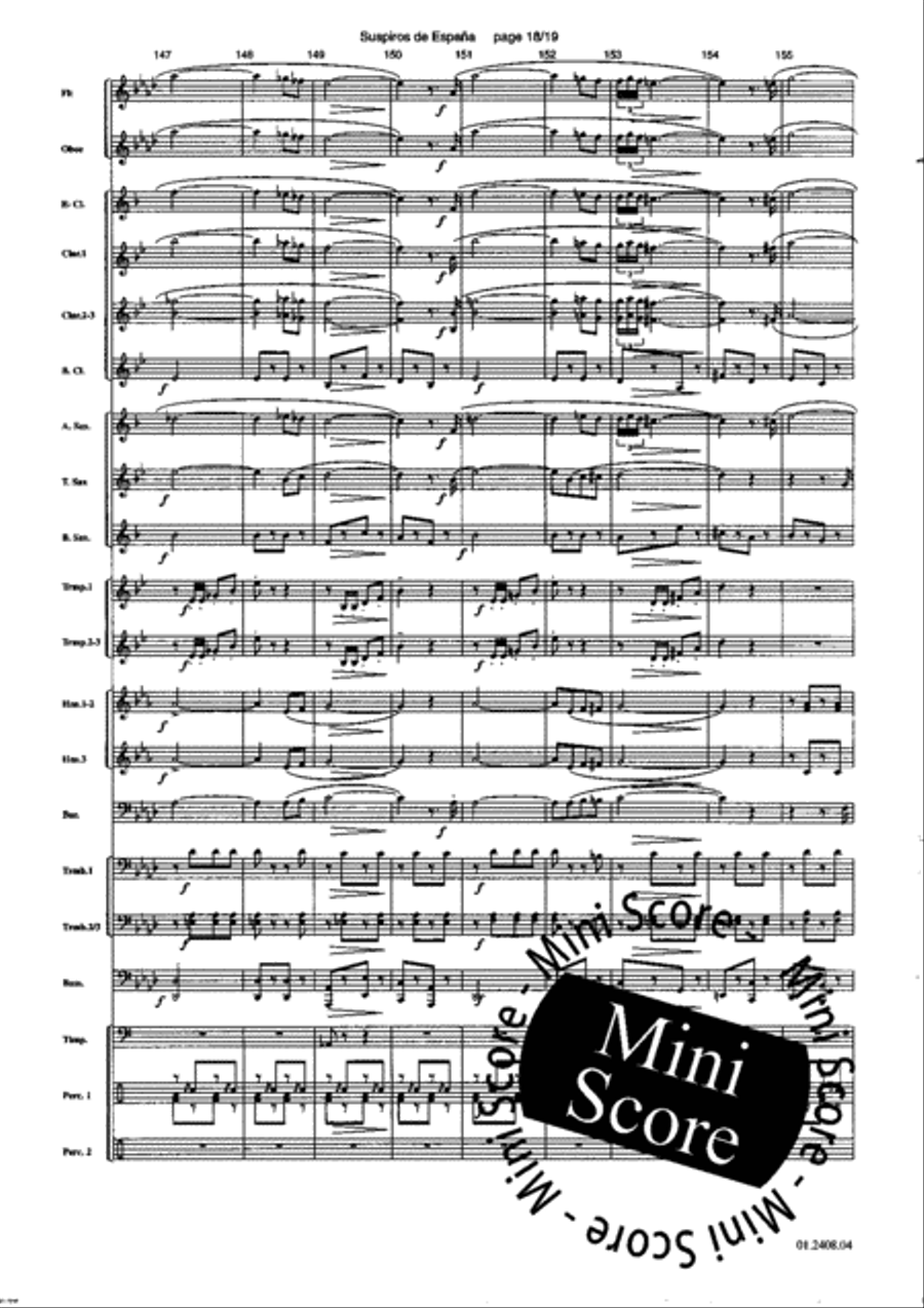 Suspiros de Espana Concert Band scores gallery preview page 22