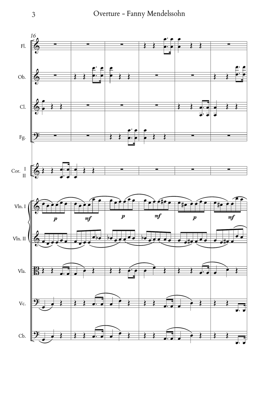 Overture in C Full Orchestra scores gallery preview page 3
