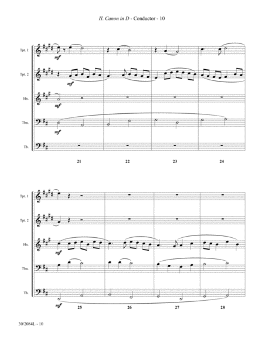 Wedding Suite for Brass Quintet Brass Quintet scores gallery preview page 7