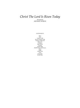 Book cover for Christ the Lord is Risen Today (Full Score and Parts)