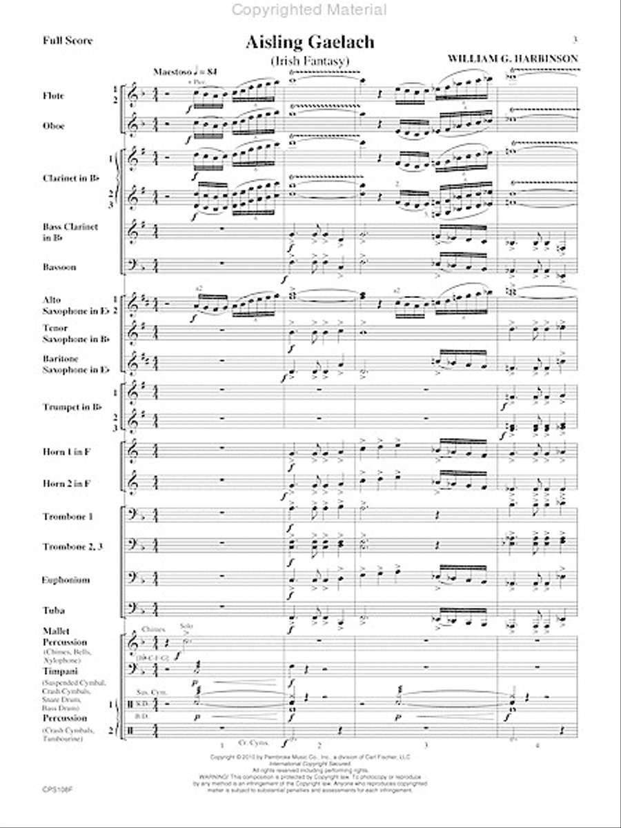 Aisling Gaelach Concert Band scores gallery preview page 4