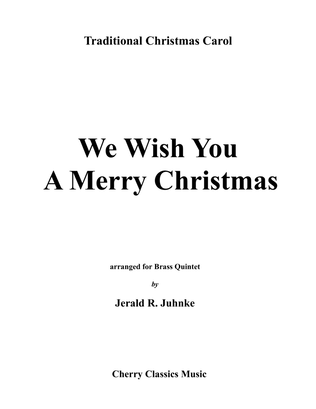 Book cover for We Wish You a Merry Christmas for Brass Quintet