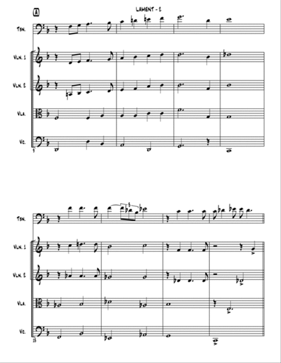 Lament Chamber Orchestra scores gallery preview page 4