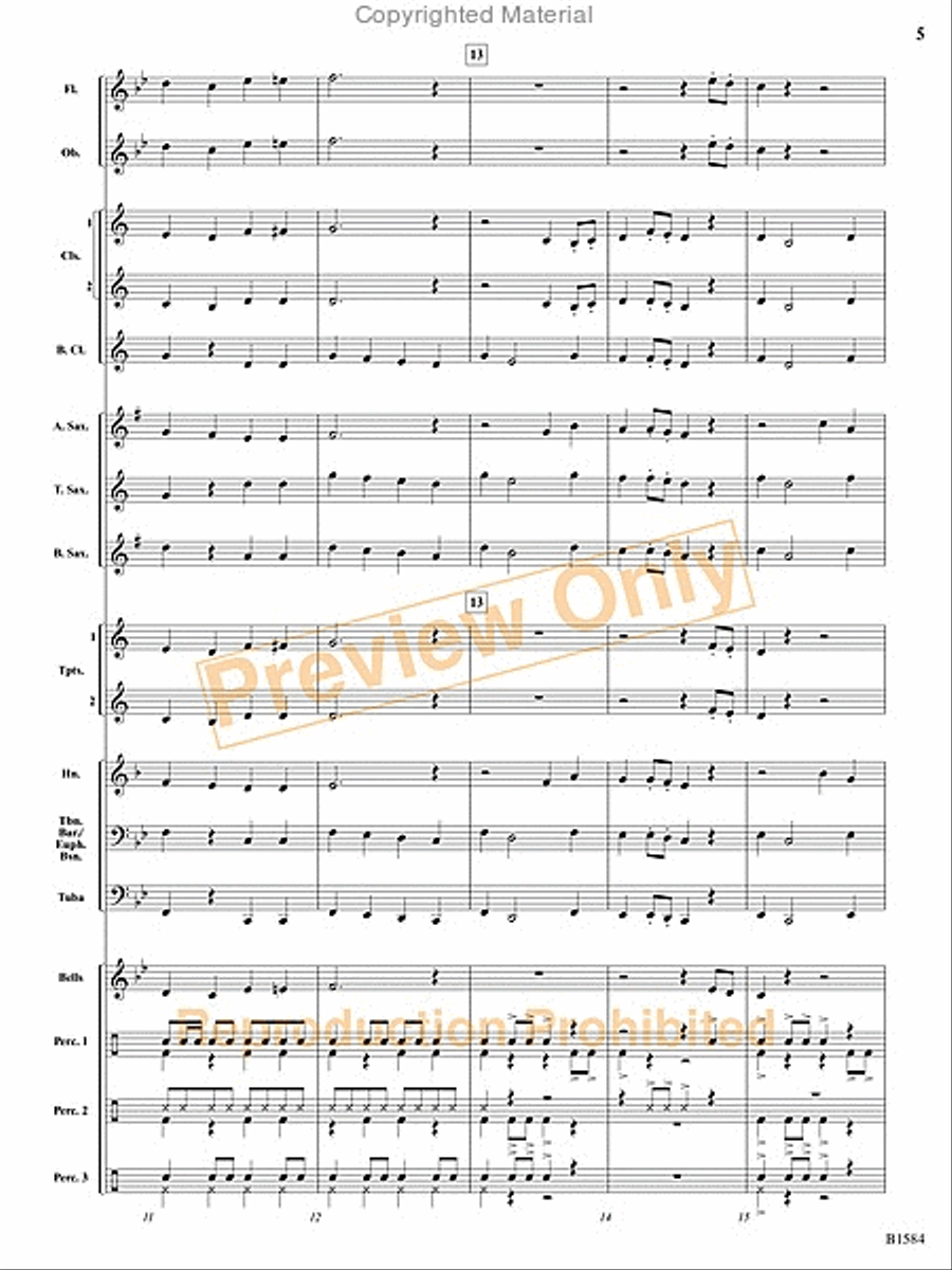 Cubano Bueno Cubano Bueno Concert Band scores gallery preview page 18