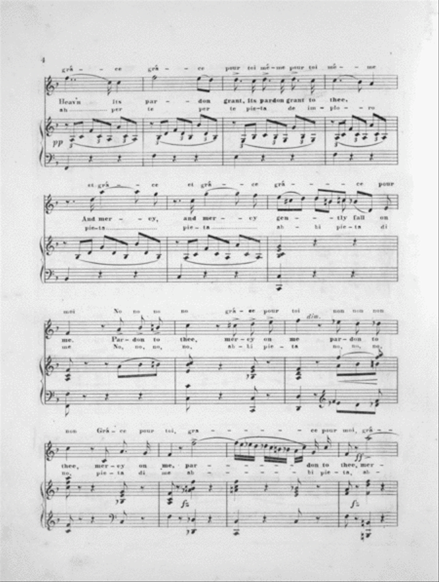 Robert, Idol of My Heart. Cavatina From Robert Le Diable Voice scores gallery preview page 3