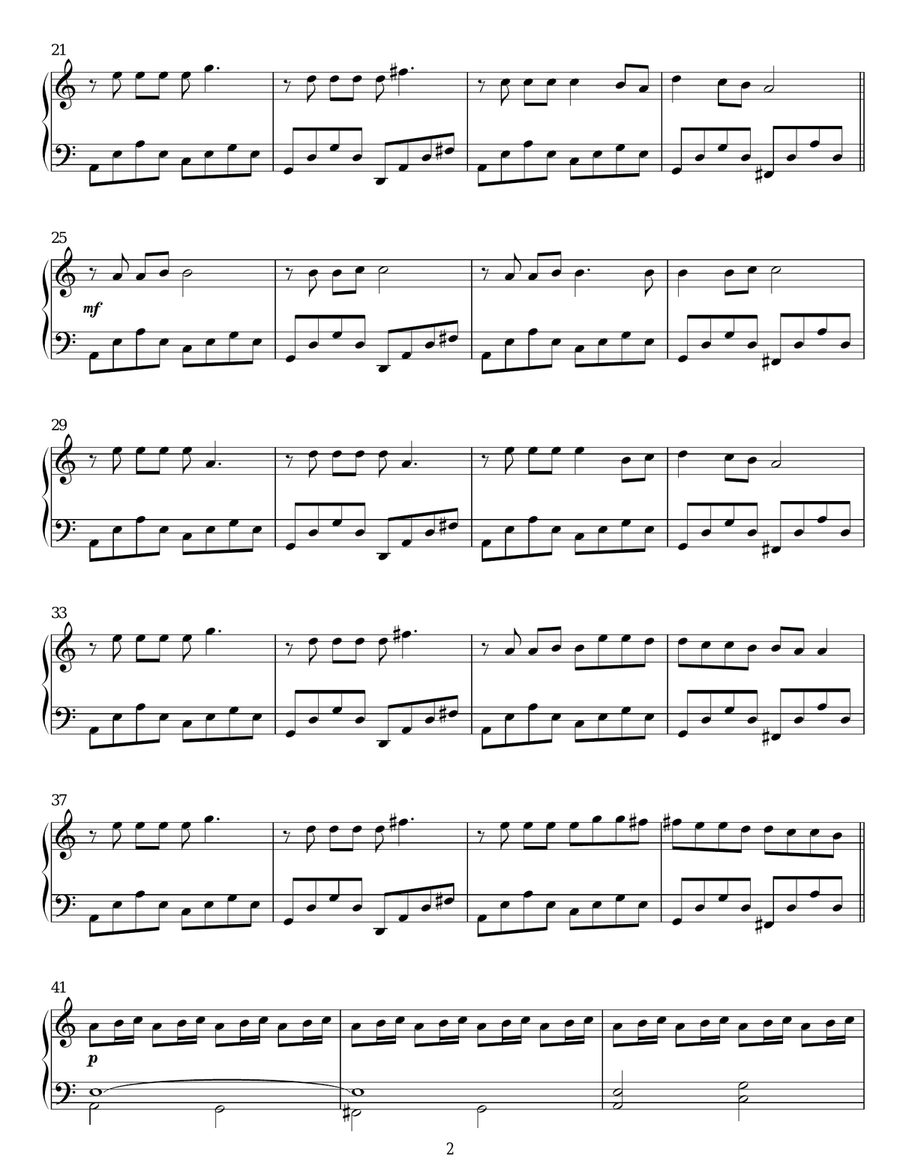 Life Piano Solo scores gallery preview page 2
