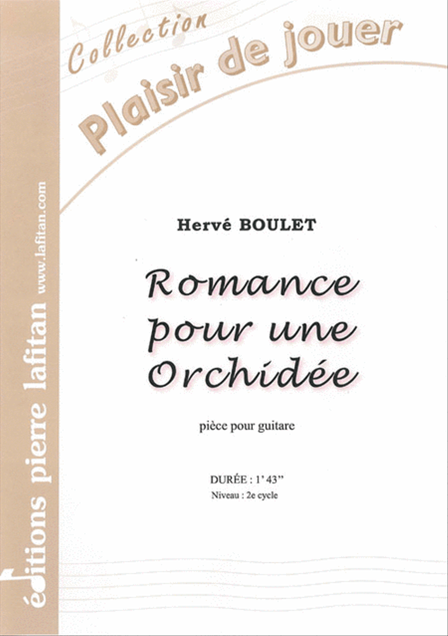 Romance Pour Une Orchidée Classical Guitar scores gallery preview page 1
