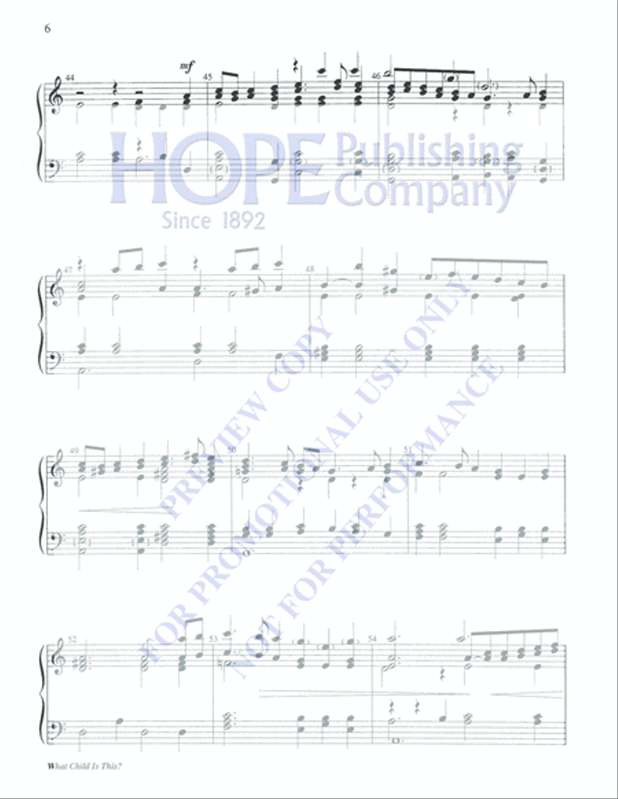 What Child is This? 4-Octaves scores gallery preview page 6