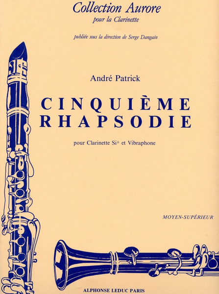Rhapsodie No.5 - Clarinette Sib et Vibraphone