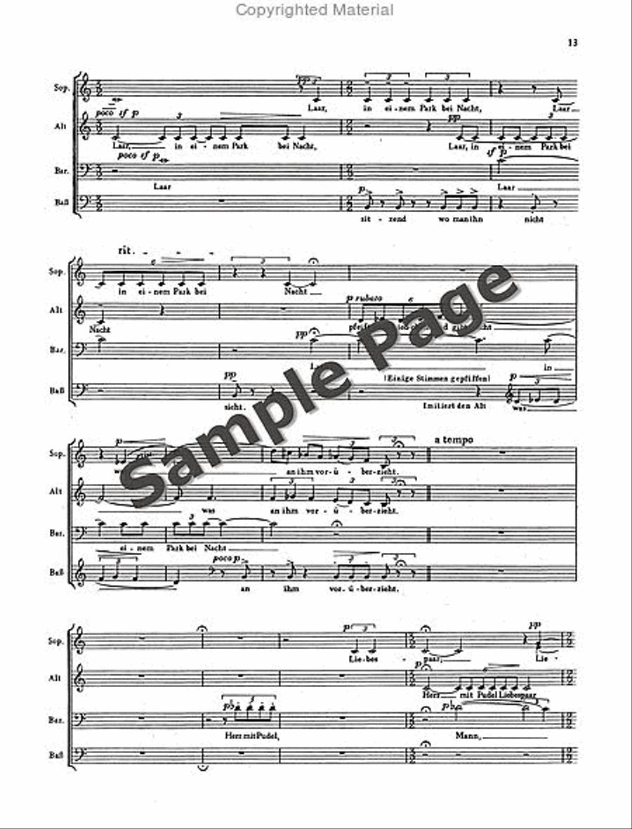 Wyttenbach J Sutil+laar Scherzlieder Mixed Choir scores gallery preview page 14