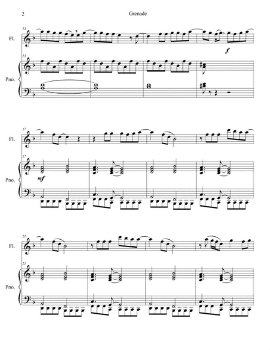 Grenade Flute Solo scores gallery preview page 3