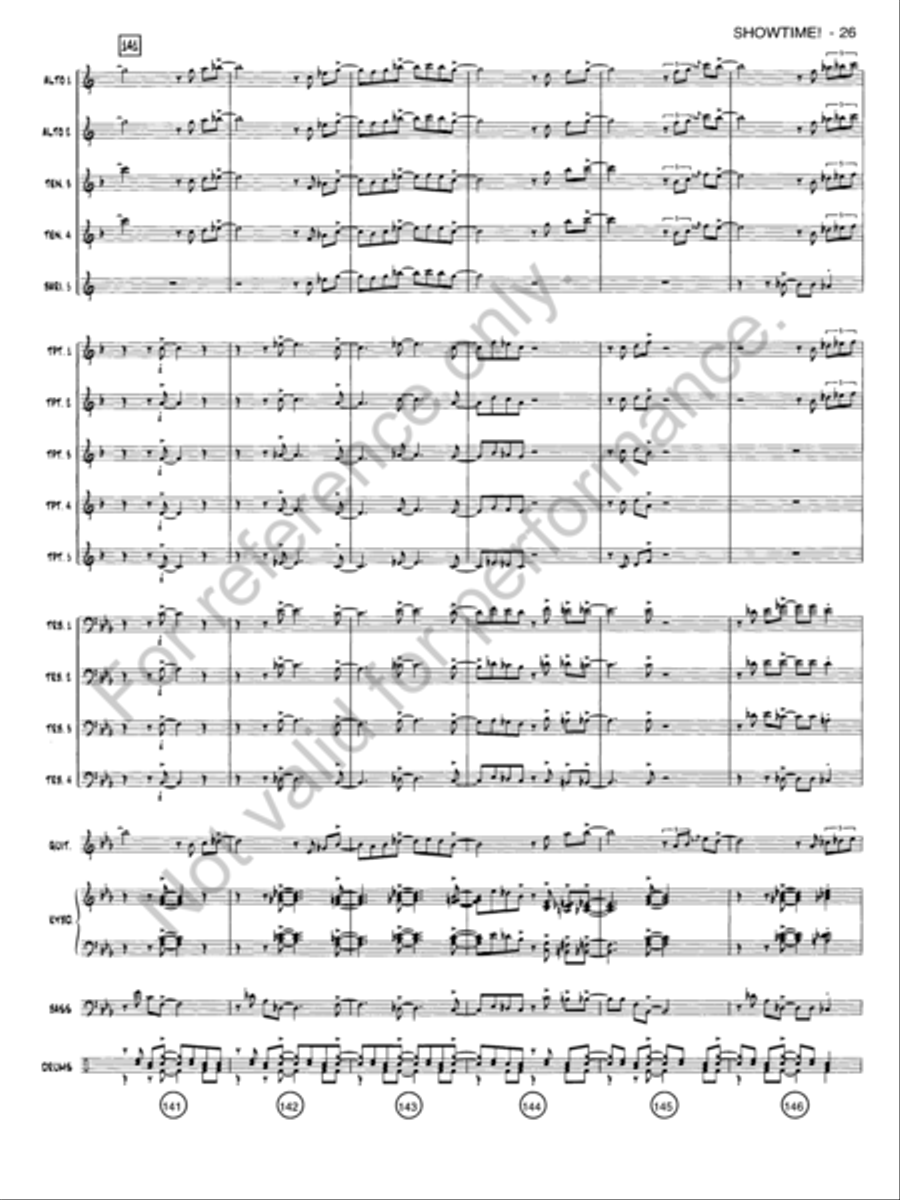 Showtime! Jazz Ensemble scores gallery preview page 25