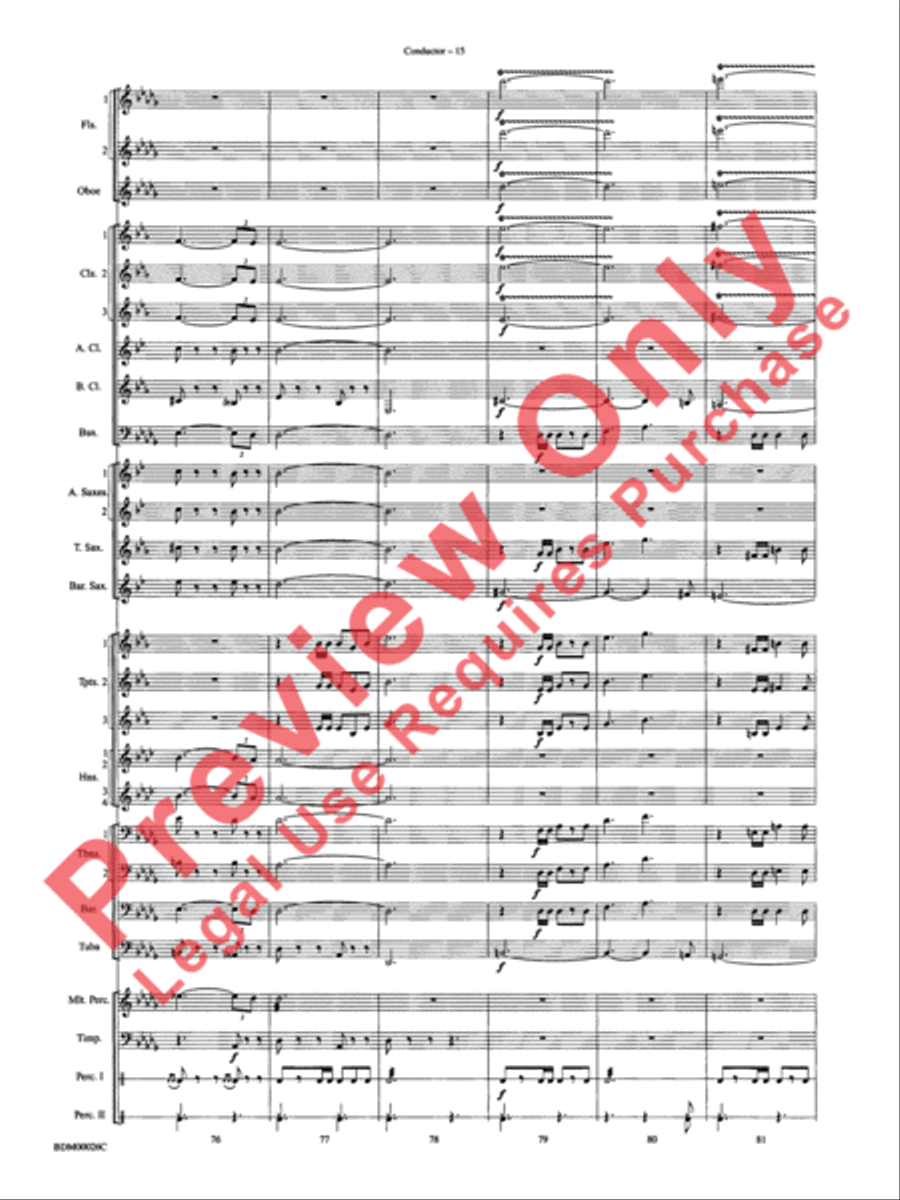 Wings and Shield Wings and Shield Concert Band scores gallery preview page 18