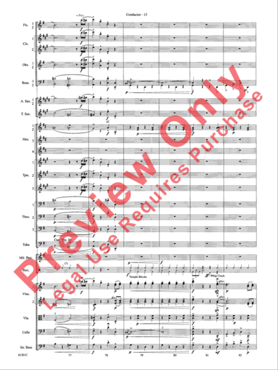 Sleigh Ride Full Orchestra scores gallery preview page 16