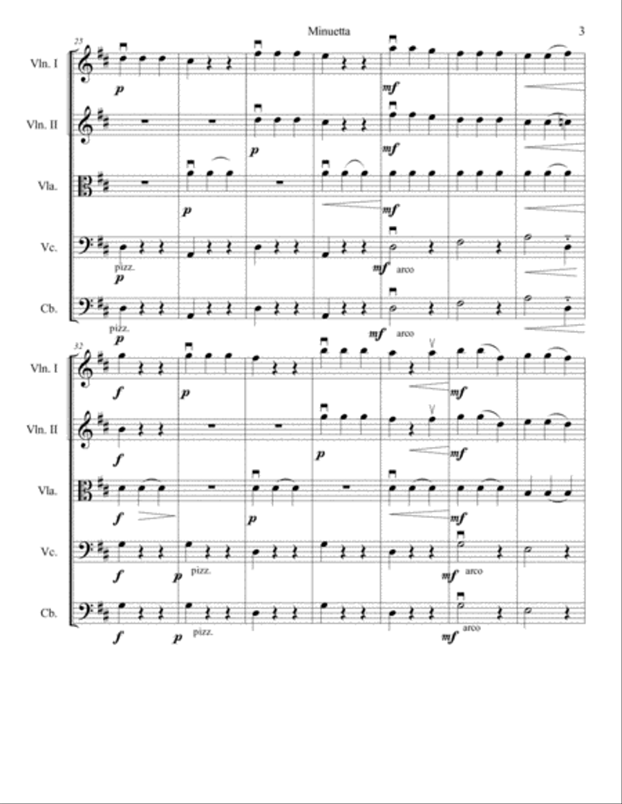 Minuetta String Orchestra scores gallery preview page 3