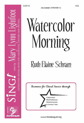 Book cover for Watercolor Morning (SSA)