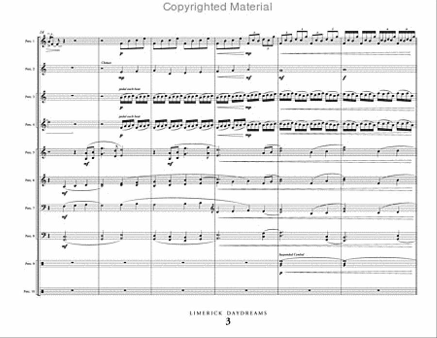 Limerick Daydreams Limerick Daydreams Percussion Ensemble scores gallery preview page 4