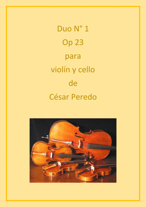 Duo N° 1 Op 23 for violin and cello