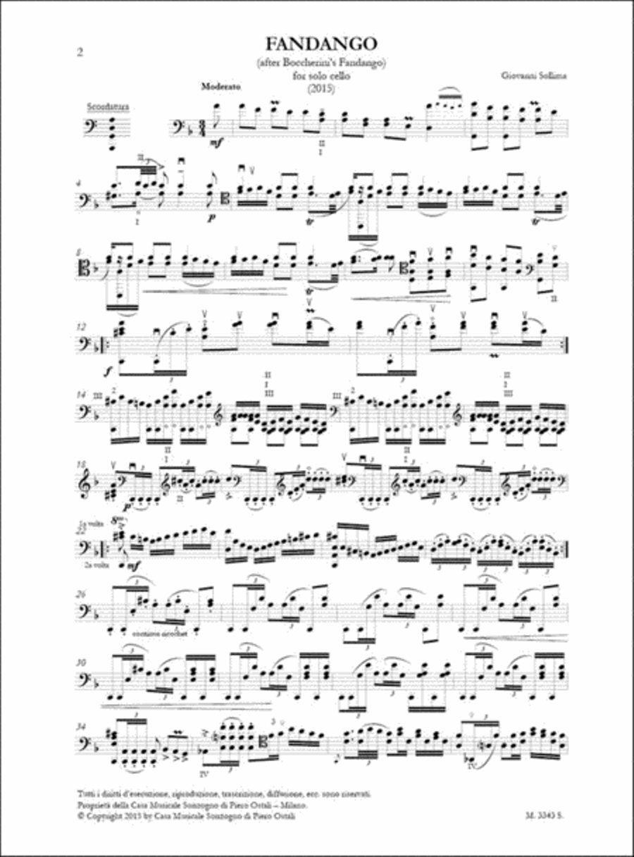 Fandango Cello Solo scores gallery preview page 2