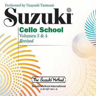 Book cover for Suzuki Cello School, Volumes 3 & 4
