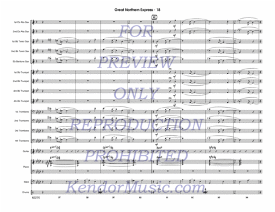 Great Northern Express Jazz Ensemble scores gallery preview page 19