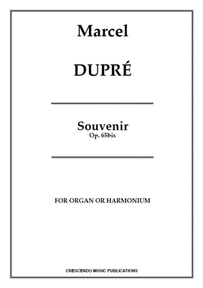 Book cover for Souvenir, Op. 65bis