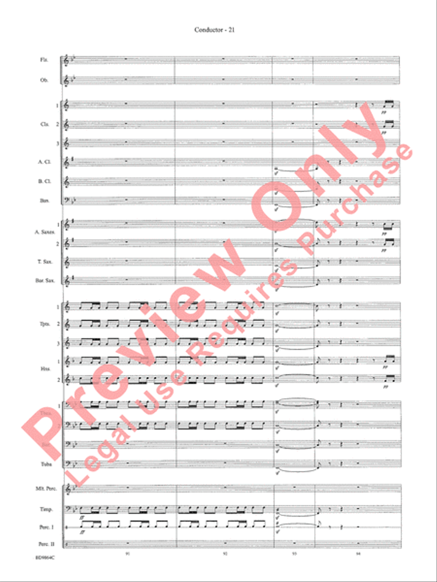 Morning Madness Morning Madness Concert Band scores gallery preview page 24
