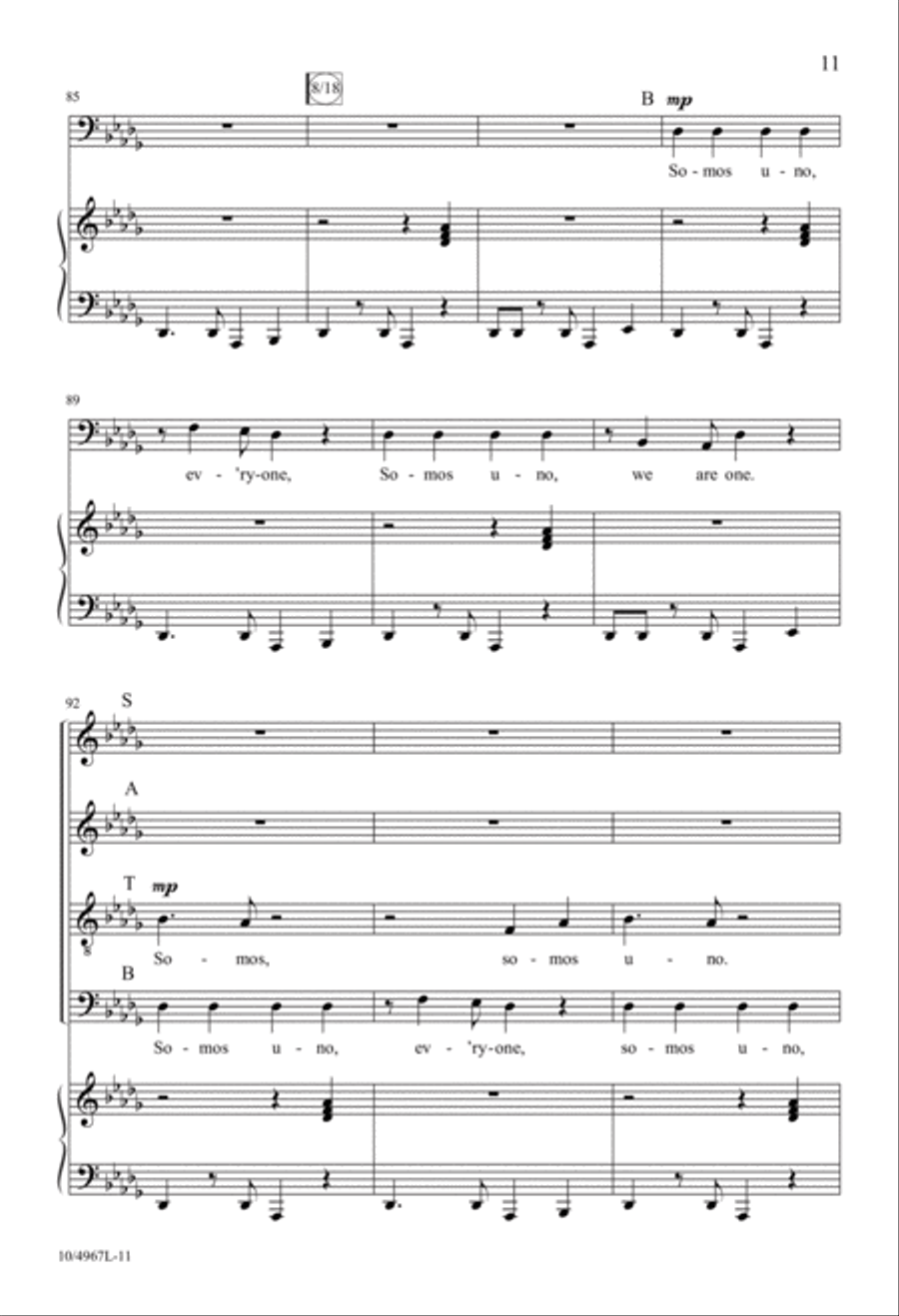 Somos Uno 4-Part scores gallery preview page 11
