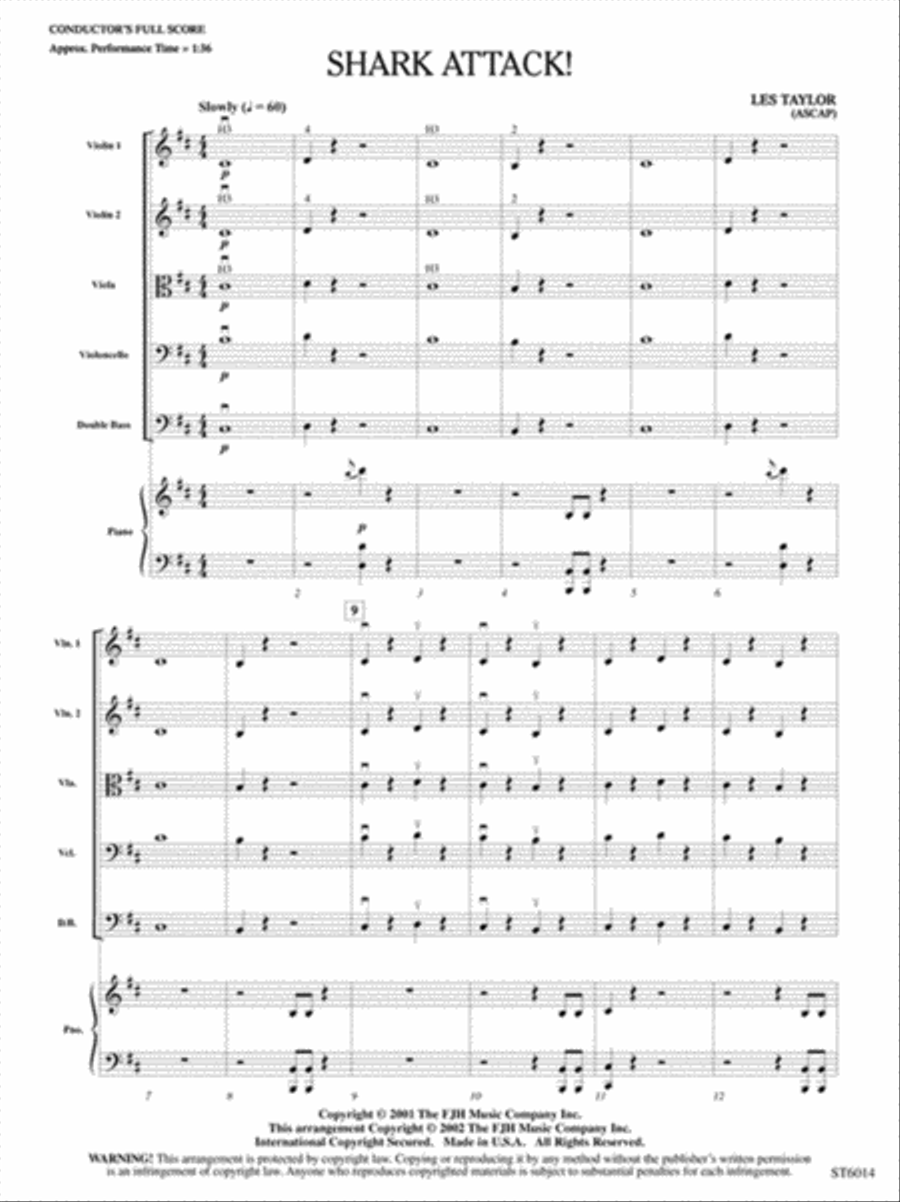Shark Attack! String Orchestra scores gallery preview page 2