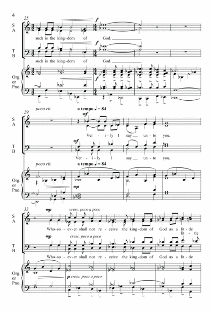 The Kingdom of God 4-Part scores gallery preview page 4