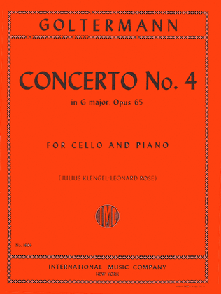 Book cover for Concerto No. 4 In G Major, Opus 65