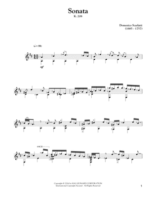 Book cover for Sonata In G Major, K. 208