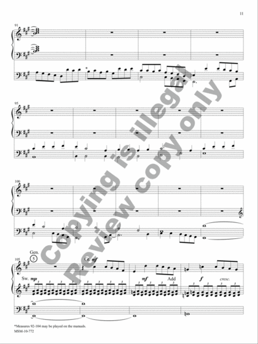 Praise, My Soul: Three Joyful Hymn Arrangements Organ scores gallery preview page 5