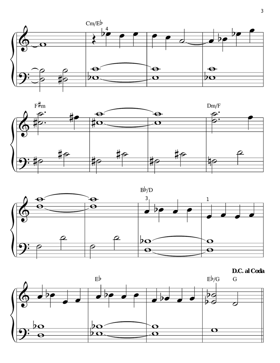 Theme from E.T. (The Extra-Terrestrial) Easy Piano scores gallery preview page 3