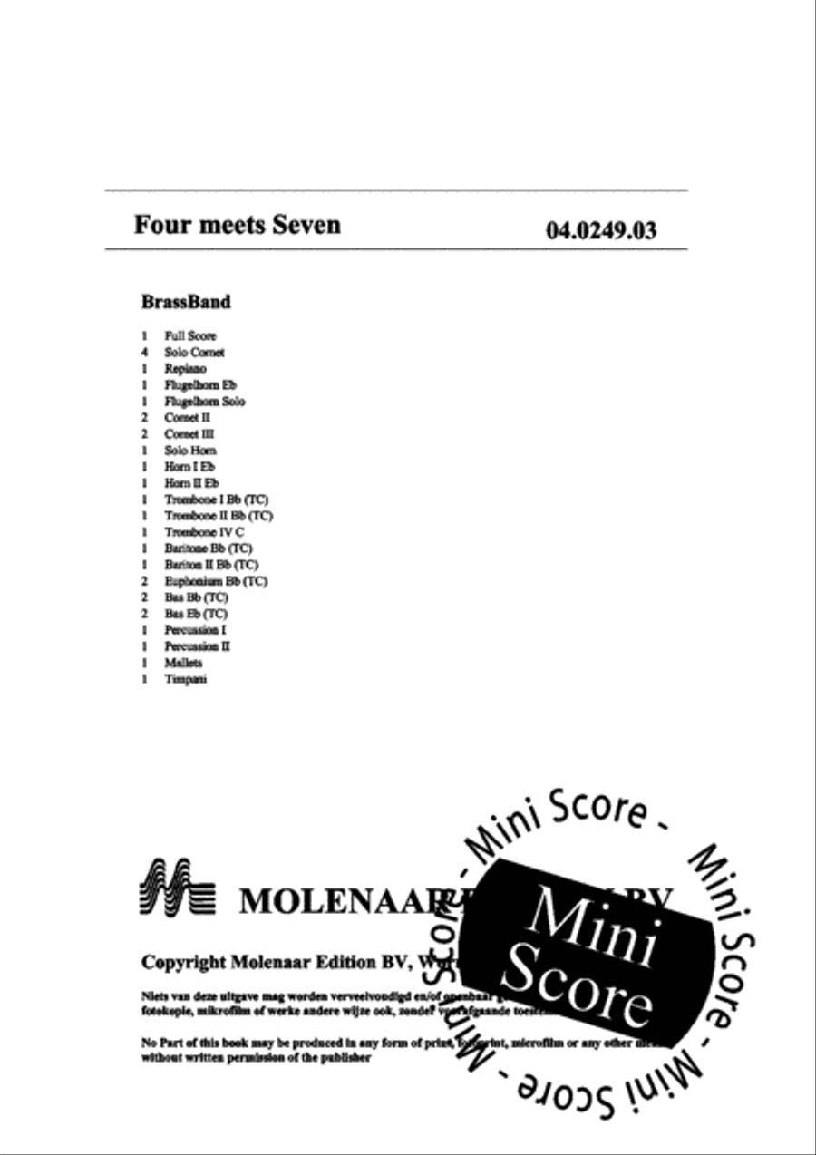Four Meets Seven Four Meets Seven Brass Band scores gallery preview page 4