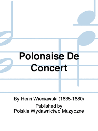 Book cover for Polonaise De Concert