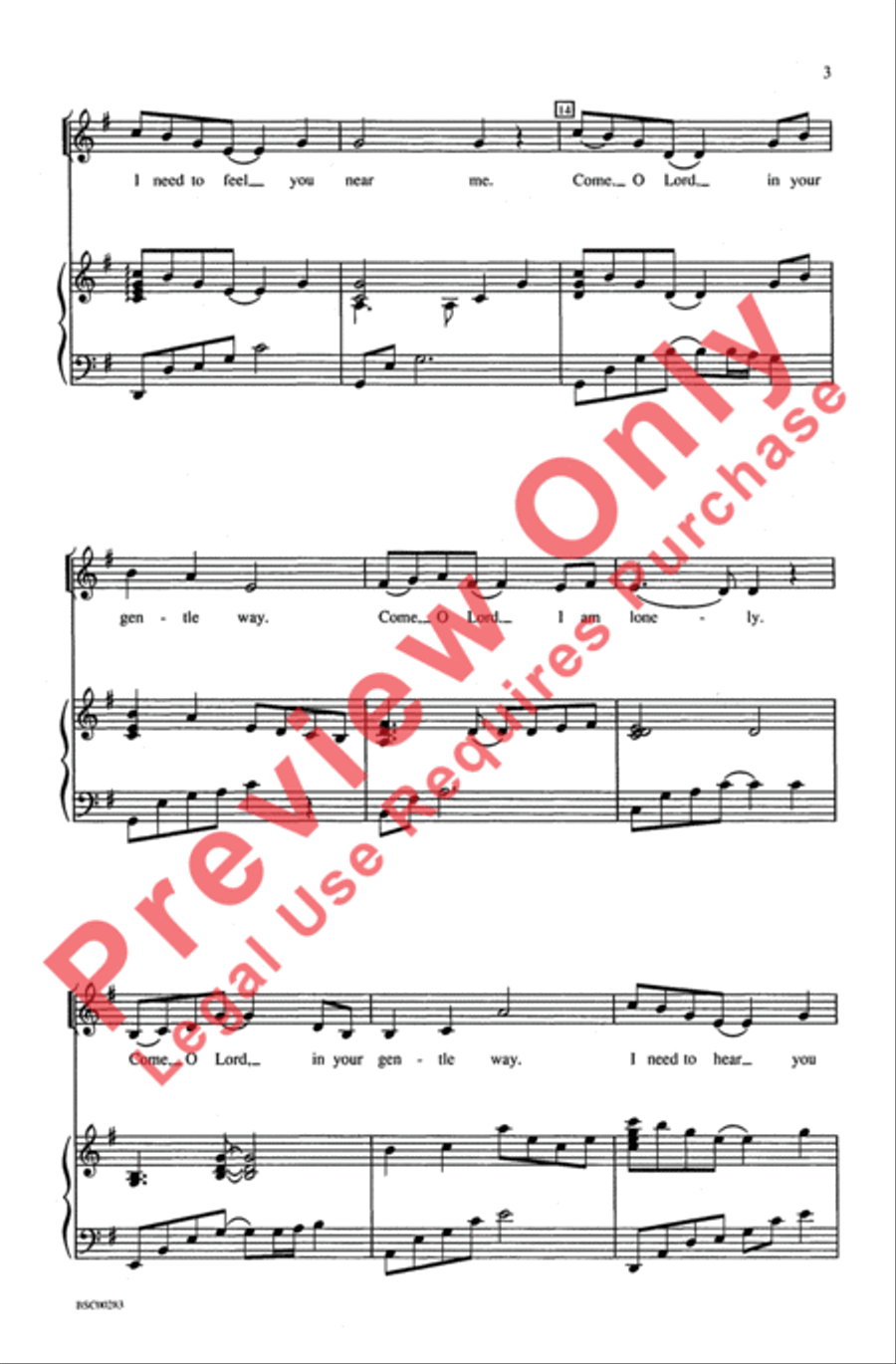 Cradle Me, Lord 4-Part scores gallery preview page 3