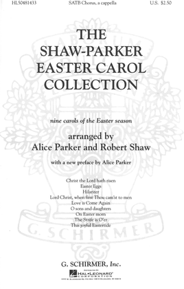 Book cover for Shaw Parker Easter Carol Collection, The Nine Carols Of Easter Season A Cappella