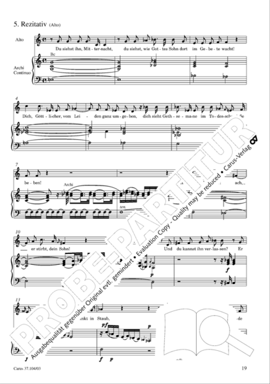 Ein Lammlein geht und tragt die Schuld 4-Part scores gallery preview page 20