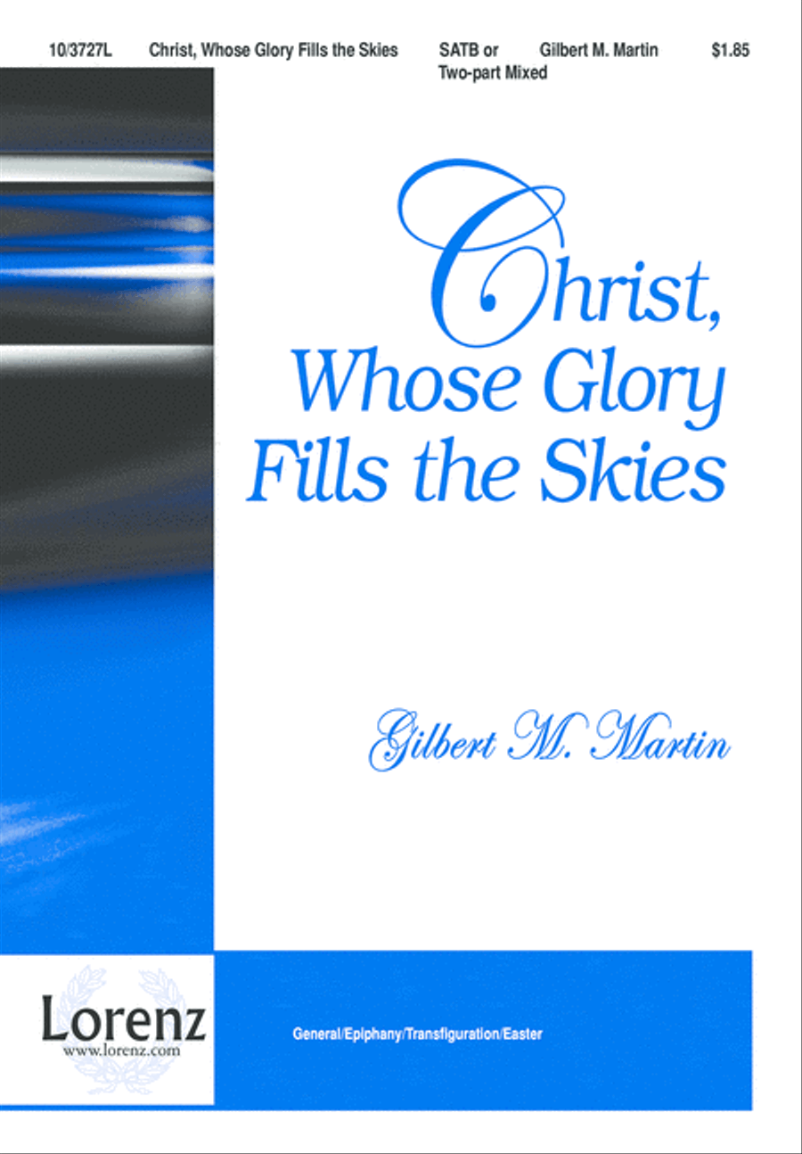 Christ, Whose Glory Fills the Skies 4-Part scores gallery preview page 2