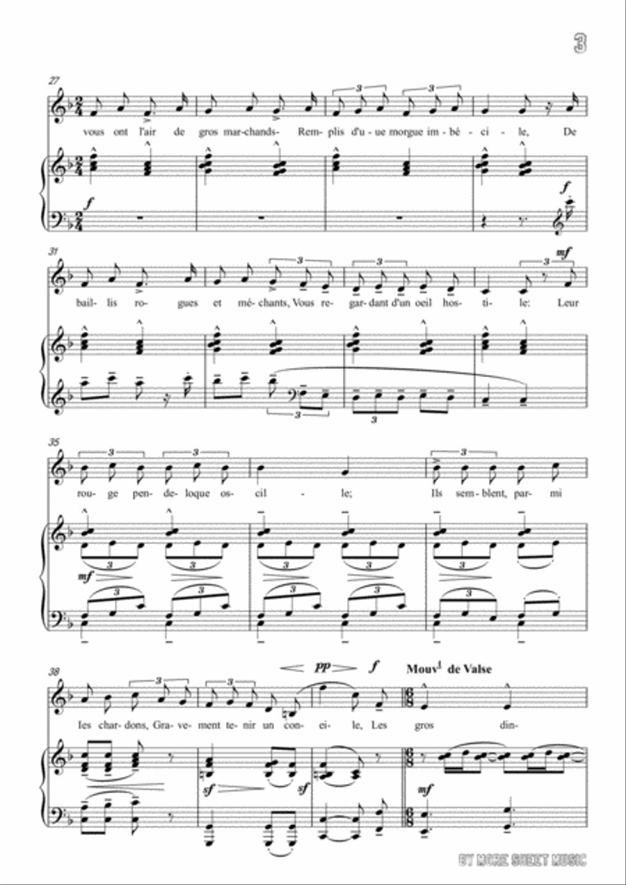 Chabrier-Ballade des gros dindons in F Major,for Voice and Piano Chabrier-Ballade des gros dindons in F Major,for Voice and Piano Voice Solo scores gallery preview page 5